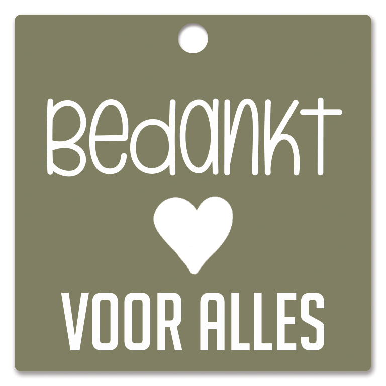 Bedankt voor alles