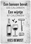 [P-006] Spreukenbordje Een banaan
